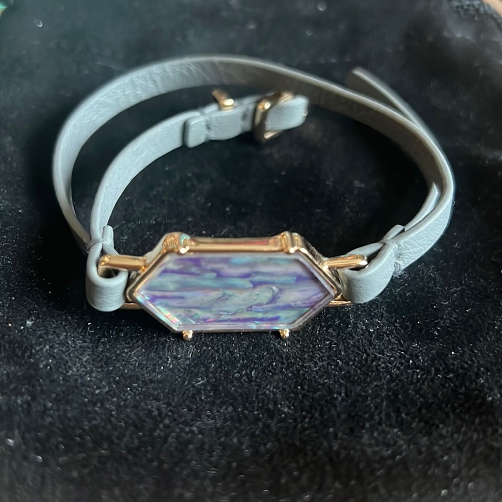 Park Lane leather wrap bracelet